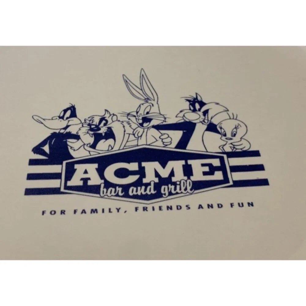 Acme Bar and Grill Blue Plate Special 12” Platter Looney Tunes Burbank